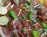 A picture of step 10 of Mutton kyola karahai.