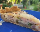 Foto del paso 6 de la receta: 🍄🥧 Quiche semi integral con Portobellos, jamón y puerro 🥧🍄