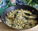Foto del paso 5 de la receta: Spinach fetuccini alfredo pasta