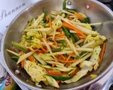 A picture of step 2 of Sambharo.