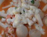รูปขั้นตอนการทำที่ 5 ของ ชีสต็อกโปกี่ Cheese tokpoki