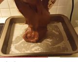 A picture of step 5 of Fudge brownies.