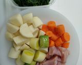 Foto del paso 1 de la receta Puré de Verduras con Pollo en Monsieur Cuisine
