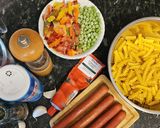 A picture of step 1 of One pot Hot Dog pasta.