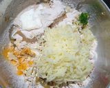 A picture of step 1 of Aloo Masala bhakhari.