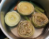 Foto del paso 1 de la receta: Guiso de Alcachofas con Bacon y Judías blancas