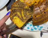 Foto del paso 6 de la receta: Queque o bizcocho mármol de naranja, zanahoria y chocolate muy esponjoso 🍊🥕🍫