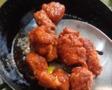A picture of step 4 of Chicken Popcorn 65.