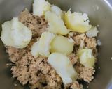 A picture of step 3 of Protein loaded Soya tikki.