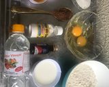 A picture of step 1 of Red velvet cake.
