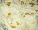 A picture of step 1 of Eggless Cottage Cheese Cake with Choco chips.