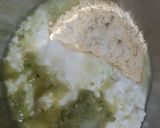 A picture of step 1 of Khandvi.