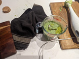 Pasta in a pea sauce
