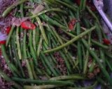 Foto langkah ke 3 dari resep Tumis baby buncis/buncis manis dengan Daging Giling.