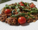 Foto del paso 7 de la receta: Ensalada templada de lentejas con vinagreta de mostaza