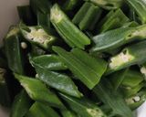 A picture of step 1 of Lady Finger in Dried Shrimps.