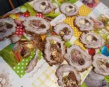 Tésztába sült zöldség és tojás recept fázis 3 fotója