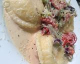 Foto del paso 6 de la receta: Sorrentinos de Ricota y calabacín con salsa de verdeo y champiñones 😍🙌🏻👇🏻💕