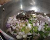 A picture of step 1 of Soybean veggies biryani.