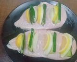 รูปขั้นตอนการทำที่ 3 ของ อกไก่นุ่มอบซอสใบโหระพา,เชดด้าชีส - คีโต