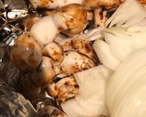 Gomba, lilaburgonya sárgarépa pürével recept fázis 1 fotója