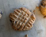 A picture of step 6 of Keto peanut butter cookies.