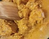 A picture of step 3 of Achar gosht with homemade masala.