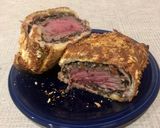 รูปขั้นตอนการทำที่ 13 ของ Beef Wellington โดย Air Fryer สูตรใช้ขนมปังทำแป้ง