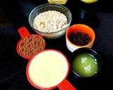 A picture of step 1 of Choco Almond-Walnut Fudge.
