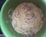 Foto del paso 4 de la receta: Espaguetis con nata ySuero, salchichas