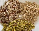 A picture of step 1 of Janmasthami special Panjari cookies.