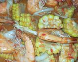 Foto langkah ke 5 dari resep Udang saos padang jagung manis.