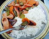 Foto langkah ke 4 dari resep Okra Sosis.