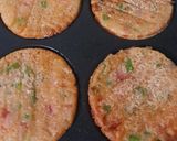 A picture of step 4 of Smiley Veggie Pancakes.