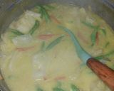 Gambar langkah 6 resipi Lontong lodeh sayur.