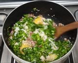 A picture of step 6 of Spinach Rice 🥬🥬.