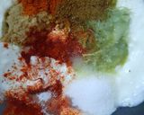 A picture of step 1 of Chicken Jahanpanah.