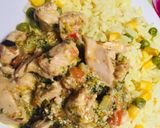 Foto del paso 5 de la receta: Pollo a la crema con verduras