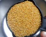 A picture of step 1 of Foxtail millet pongal.