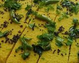 A picture of step 9 of Dhokla.