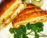 A picture of step 4 of Grilled Chicken Croissant 🥐 😋.