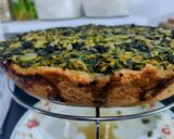Foto del paso 7 de la receta: Tarta de espinaca a la sartén. Tapa de avena