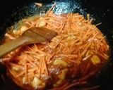 A picture of step 5 of Desi style spaghetti.