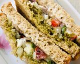 सुपर हेल्दी वेज राॅ सैंडविच (Super healthy veg raw sandwich recipe in Hindi) रेसिपी चरण 6 फोटो