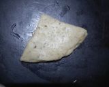 A picture of step 8 of Layered mathri.