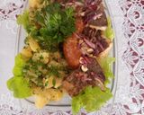 Sült busa petrezselymes burgonyával és ropogós kolbásszal 1294 recept fázis 14 fotója