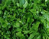 A picture of step 1 of Green Fenugreek leaves saag/ Methi saag ☘️☘️💚.