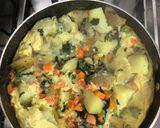 Foto del paso 6 de la receta: Albóndigas de cadera de res encebollada acompañada de tortilla española de espinaca y papa rústica
