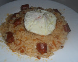 Foto del paso 5 de la receta: Salteado de arroz con chistorra y huevo poche