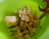 A picture of step 4 of Swiss Chard with Potatoes and Beef.